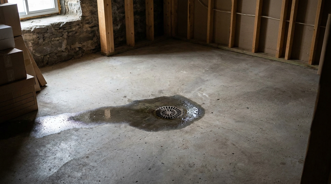 Refoulement d’égout par un drain de plancher au sous-sol sur la Rive-Nord